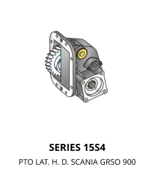 SERIES 15S4 PTO LAT. H. D. SCANIA GRSO 900