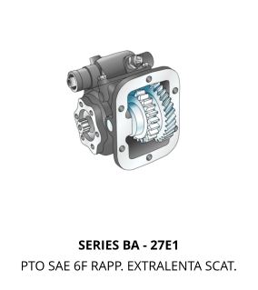 SERIES BA - 27E1 PTO SAE 6F RAPP. EXTRALENTA SCAT.