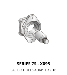 SERIES 7S - X095 SAE B 2 HOLES ADAPTER Z.16