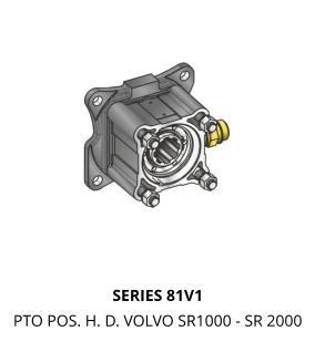 SERIES 81V1 PTO POS. H. D. VOLVO SR1000 - SR 2000