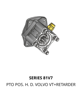 SERIES 81V7 PTO POS. H. D. VOLVO VT+RETARDER