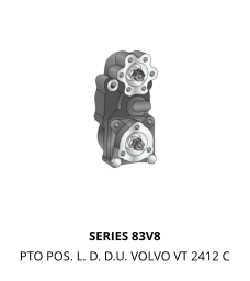 SERIES 83V8 PTO POS. L. D. D.U. VOLVO VT 2412 C