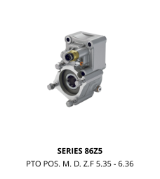 SERIES 86Z5 PTO POS. M. D. Z.F 5.35 - 6.36