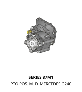 SERIES 87M1 PTO POS. M. D. MERCEDES G240