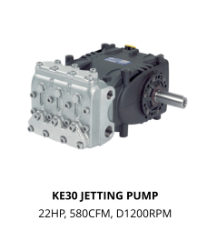 KE30 JETTING PUMP  22HP, 580CFM, D1200RPM