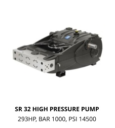 SR 32 HIGH PRESSURE PUMP 293HP, BAR 1000, PSI 14500