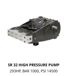 SR 32 HIGH PRESSURE PUMP 293HP, BAR 1000, PSI 14500