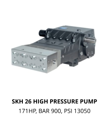 SKH 26 HIGH PRESSURE PUMP 171HP, BAR 900, PSI 13050