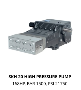 SKH 20 HIGH PRESSURE PUMP  168HP, BAR 1500, PSI 21750