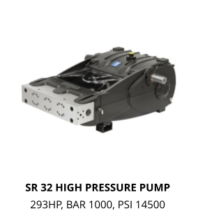 SR 32 HIGH PRESSURE PUMP 293HP, BAR 1000, PSI 14500