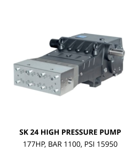 SK 24 HIGH PRESSURE PUMP  177HP, BAR 1100, PSI 15950