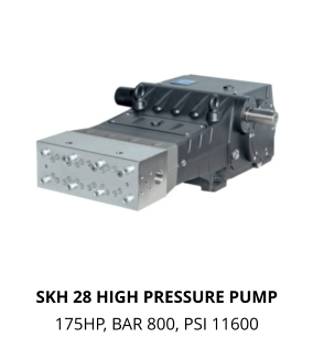 SKH 28 HIGH PRESSURE PUMP 175HP, BAR 800, PSI 11600
