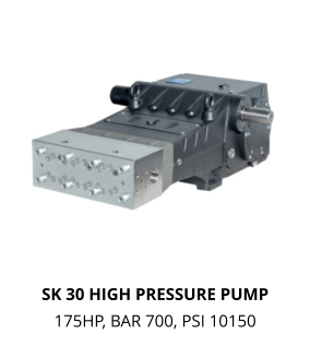 SK 30 HIGH PRESSURE PUMP 175HP, BAR 700, PSI 10150